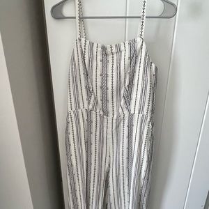 Cream with navy details